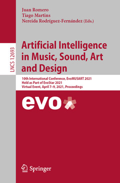 Couverture de l’ouvrage Artificial Intelligence in Music, Sound, Art and Design