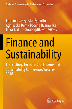 Cover of the book Finance and Sustainability