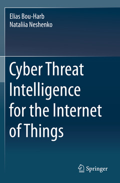 Couverture de l’ouvrage Cyber Threat Intelligence for the Internet of Things