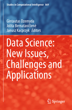 Couverture de l’ouvrage Data Science: New Issues, Challenges and Applications