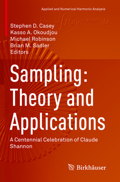 Couverture de l’ouvrage Sampling: Theory and Applications
