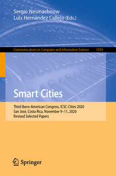 Couverture de l’ouvrage Smart Cities