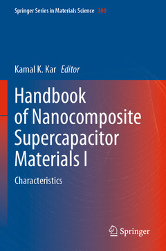 Couverture de l’ouvrage Handbook of Nanocomposite Supercapacitor Materials I