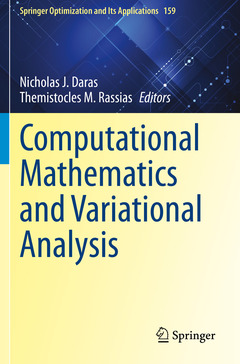 Couverture de l’ouvrage Computational Mathematics and Variational Analysis
