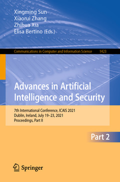 Couverture de l’ouvrage Advances in Artificial Intelligence and Security
