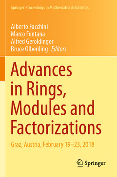 Couverture de l’ouvrage Advances in Rings, Modules and Factorizations