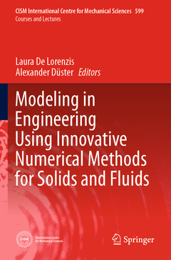 Couverture de l’ouvrage Modeling in Engineering Using Innovative Numerical Methods for Solids and Fluids