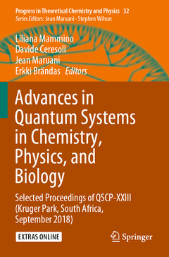 Couverture de l’ouvrage Advances in Quantum Systems in Chemistry, Physics, and Biology