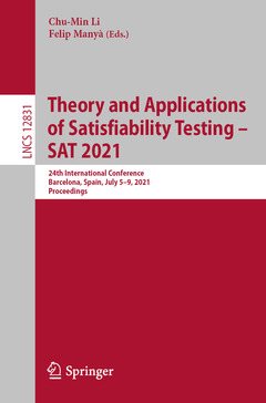 Couverture de l’ouvrage Theory and Applications of Satisfiability Testing – SAT 2021