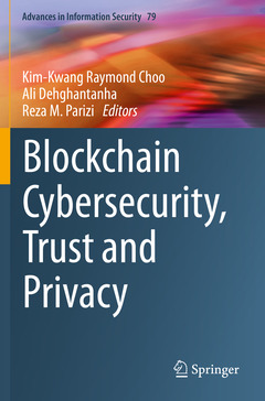 Cover of the book Blockchain Cybersecurity, Trust and Privacy