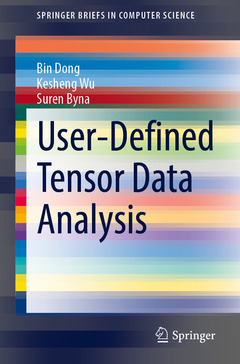 Couverture de l’ouvrage User-Defined Tensor Data Analysis