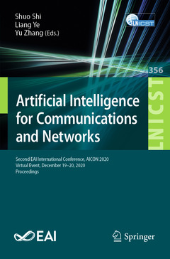 Couverture de l’ouvrage Artificial Intelligence for Communications and Networks