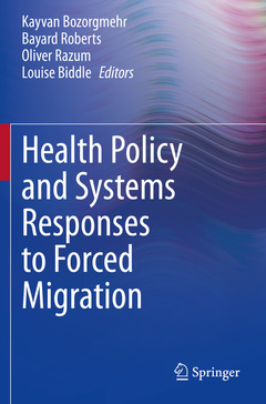 Couverture de l’ouvrage Health Policy and Systems Responses to Forced Migration
