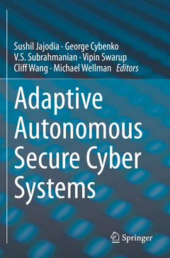 Couverture de l’ouvrage Adaptive Autonomous Secure Cyber Systems