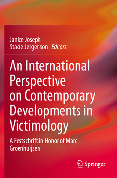 Couverture de l’ouvrage An International Perspective on Contemporary Developments in Victimology