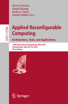 Couverture de l’ouvrage Applied Reconfigurable Computing. Architectures, Tools, and Applications