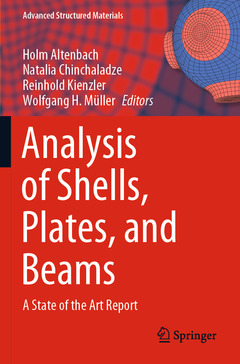 Couverture de l’ouvrage Analysis of Shells, Plates, and Beams