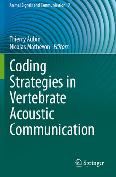 Couverture de l’ouvrage Coding Strategies in Vertebrate Acoustic Communication