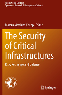 Couverture de l’ouvrage The Security of Critical Infrastructures