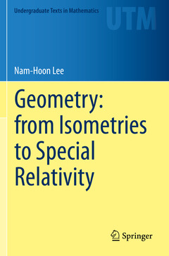Couverture de l’ouvrage Geometry: from Isometries to Special Relativity