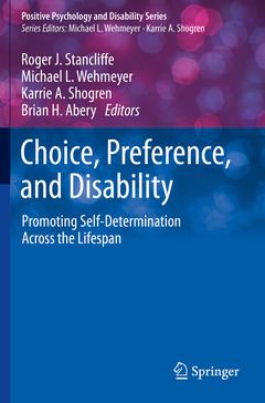 Couverture de l’ouvrage Choice, Preference, and Disability