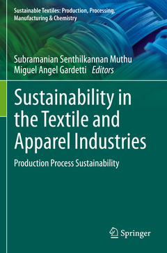 Couverture de l’ouvrage Sustainability in the Textile and Apparel Industries 
