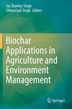 Couverture de l’ouvrage Biochar Applications in Agriculture and Environment Management