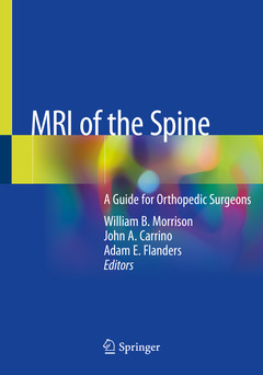 Couverture de l’ouvrage MRI of the Spine