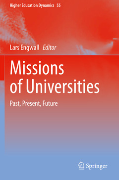 Couverture de l’ouvrage Missions of Universities