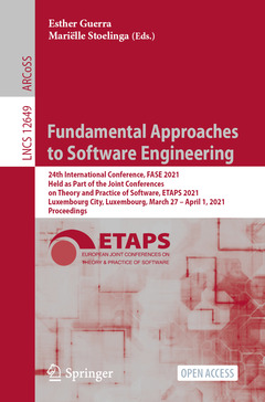 Couverture de l’ouvrage Fundamental Approaches to Software Engineering