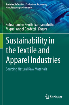 Couverture de l’ouvrage Sustainability in the Textile and Apparel Industries