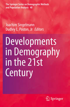 Couverture de l’ouvrage Developments in Demography in the 21st Century
