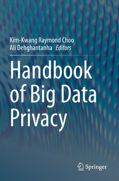 Cover of the book Handbook of Big Data Privacy