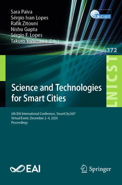 Couverture de l’ouvrage Science and Technologies for Smart Cities