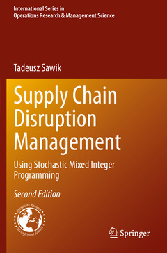Couverture de l’ouvrage Supply Chain Disruption Management