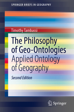 Couverture de l’ouvrage The Philosophy of Geo-Ontologies 