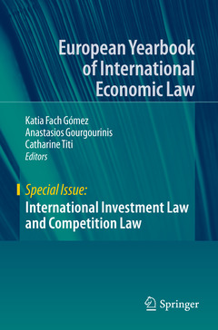 Couverture de l’ouvrage International Investment Law and Competition Law