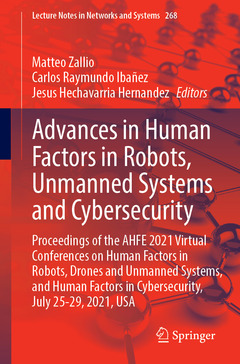 Couverture de l’ouvrage Advances in Human Factors in Robots, Unmanned Systems and Cybersecurity