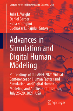 Couverture de l’ouvrage Advances in Simulation and Digital Human Modeling