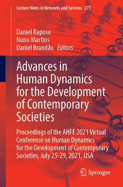 Couverture de l’ouvrage Advances in Human Dynamics for the Development of Contemporary Societies