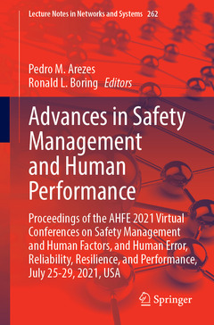 Couverture de l’ouvrage Advances in Safety Management and Human Performance