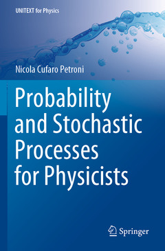 Couverture de l’ouvrage Probability and Stochastic Processes for Physicists