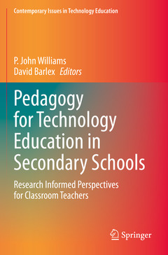 Couverture de l’ouvrage Pedagogy for Technology Education in Secondary Schools