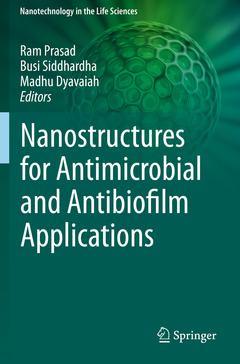 Couverture de l’ouvrage Nanostructures for Antimicrobial and Antibiofilm Applications