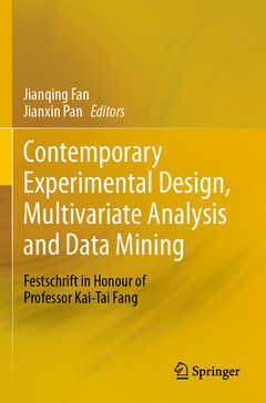 Couverture de l’ouvrage Contemporary Experimental Design, Multivariate Analysis and Data Mining