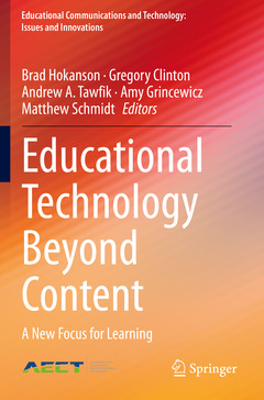 Couverture de l’ouvrage Educational Technology Beyond Content