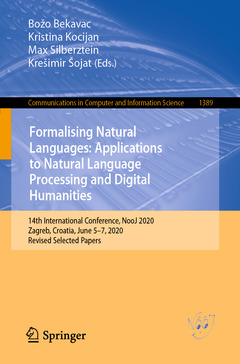 Cover of the book Formalising Natural Languages: Applications to Natural Language Processing and Digital Humanities