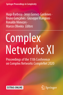 Couverture de l’ouvrage Complex Networks XI