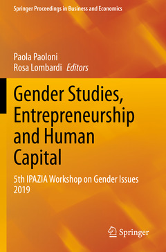 Couverture de l’ouvrage Gender Studies, Entrepreneurship and Human Capital