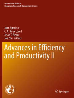 Cover of the book Advances in Efficiency and Productivity II